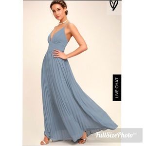 Dusty Blue Bridesmaid Dress